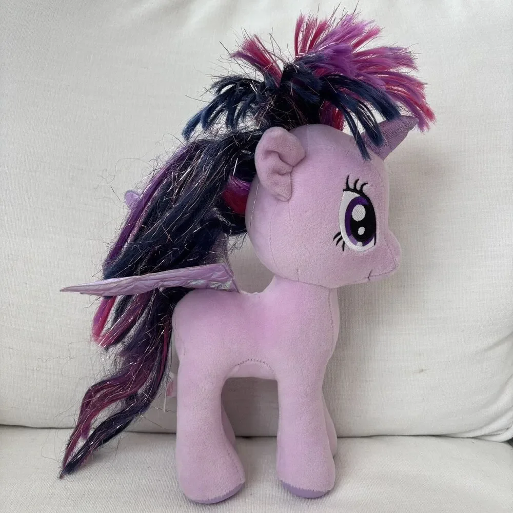 My Little Pony Twilight Sparkle & Pinkie Pie Plush Hasbro Ty Glitter Purple Pink